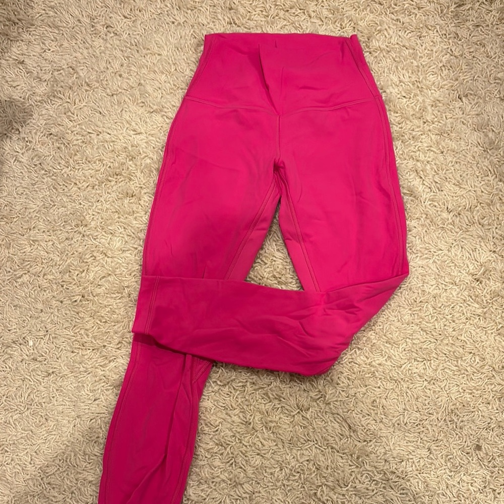 lululemon sonic pink align leggings
